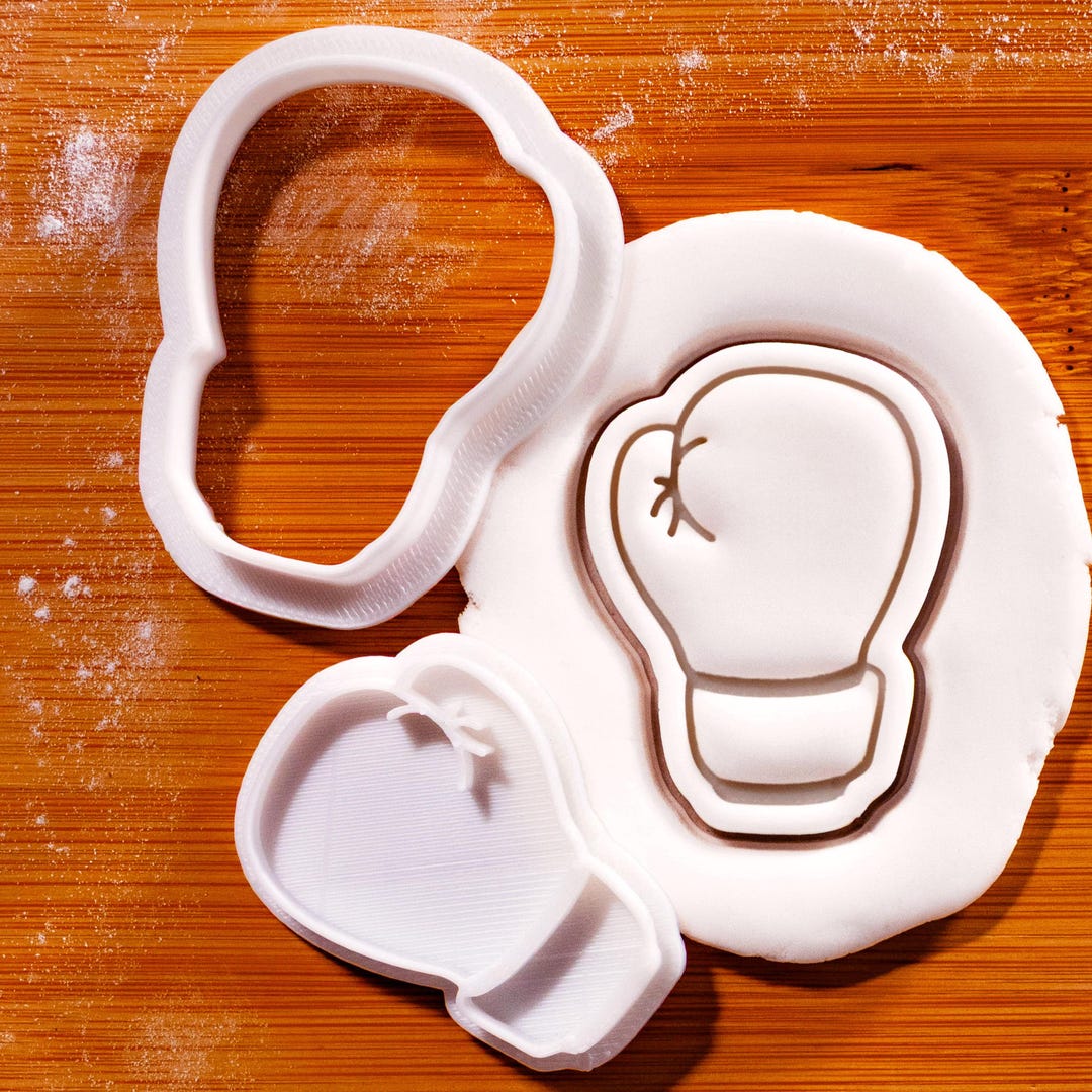 Boxing Glove Mini Cookie Cutter & Stamp Set (back View) – Sparring ...