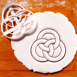 Borromean Rings Cookie Cutter: Sacred Geometry, Math Theme
