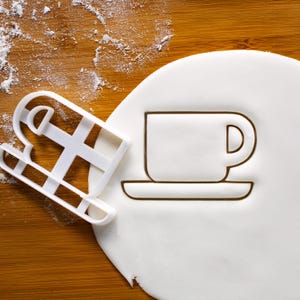 Kaffeetasse Cookie Cutter: Koffeinliebhaber Design für Café Barista Geschenk, Espresso & Cappuccino Backen
