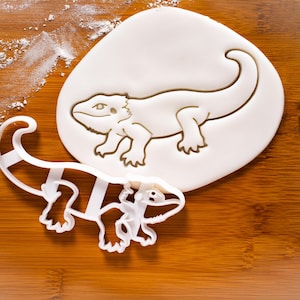 Bearded Dragon Cookie Cutter: Pogona Eidechse Reptil Haustier Backform