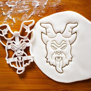Realistic Krampus Cookie Cutter: Christmas Horror Baking, Half Goat Half Demon Krampuslauf