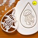 Jellyfish cookie cutter | Bakerlogy biscuit cutters sea jellies marine animals tentacles umbrella underwater nautical creatures mermaid