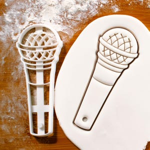 Karaoke Microphone cookie cutter - Music singer mic