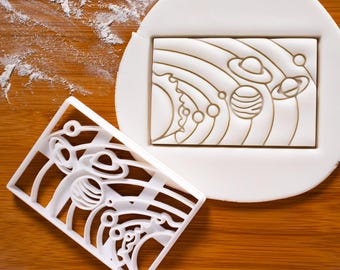 Solar System cookie cutter | Bakerlogy biscuit cutters Sun universe space galaxy planetary planets Jupiter Saturn stars astronomy
