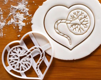 Placenta cookie cutter | Bakerlogy anatomy physiology medicine O&G heart cookies pregnancy announcement doctor obstetrics gynecology midwife