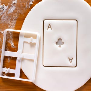 Ace of Clubs Poker Card-koekjesvormer - ideaal voor verjaardagsfeestje met casinothema