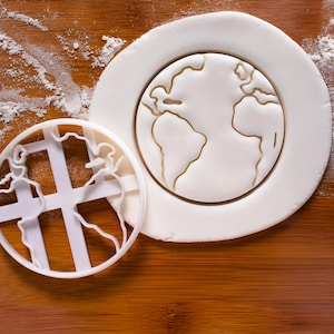 Planet Erde Ausstechform für Astronomie, Wissenschaft & Geburtstagsparty Backen