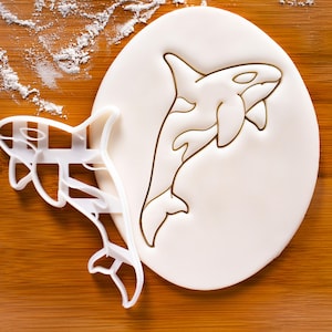 Orca-koekjesvorm: orka oceaandierontwerp voor bakken in de mariene biologie