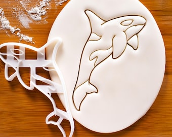 Orca Cookie Cutter: Killer Whale Ocean Animal Design for Marine Biology Baking