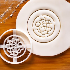 Nukleus Ausstechform - Menschliche Zellorganelle für die Wissenschafts Mottoparty