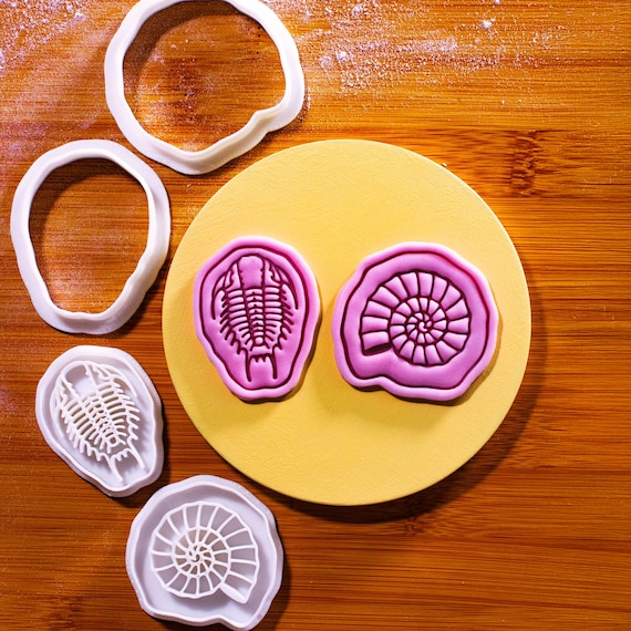 2er Set Fossilien-Keksausstecher: Ammonit & Trilobit – Bakerlogy UK 2er Set Fossilien-Keksausstecher: Ammonit & Trilobit – Bakerlogy UK