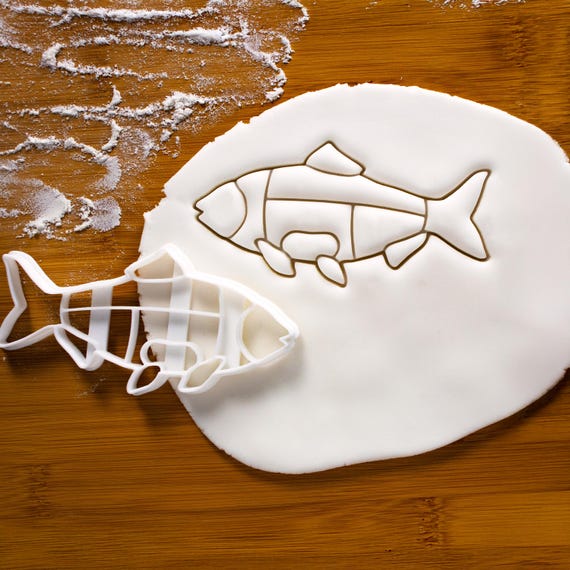 Fish cookie cutter | Butcher's guide to fish cuts | other meat chart available | Bakerlogy