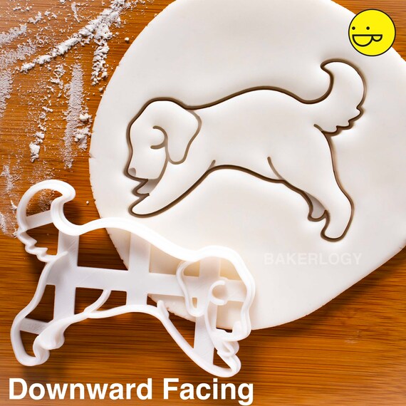 Yoga Dog Downward Facing Pose Cookie Cutter Biscuit Biscuits