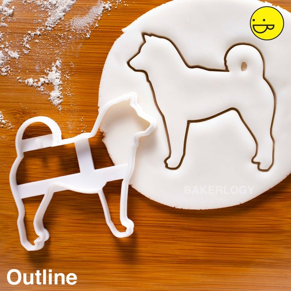 Shiba Inu Outline Cookie Cutter Bake Cute Dog Treats