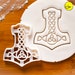 Mjolnir cookie cutter | Bakerlogy biscuit cutters Celtic Mjölnir norse mythology god of thunder Icelandic hammer nordic runes viking Celts 