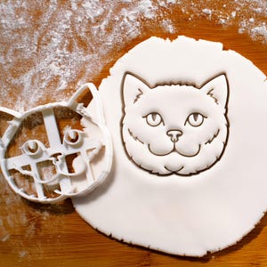 ブリティッシュショートヘアの猫のクッキーカッター：Caturday Baking