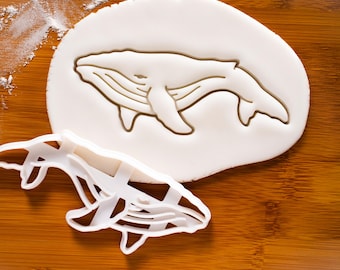 Humpback Whale Cookie Cutter (Full-Body): Nautical Ocean Party, Marine Wildlife Baking