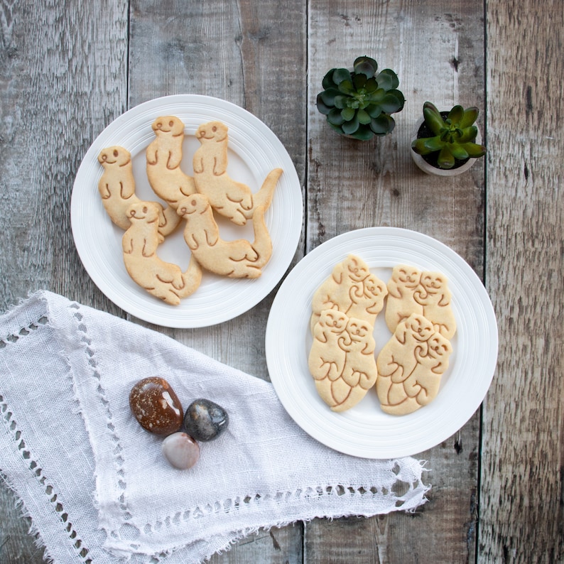 Sea Otter cookie cutter Otterly Cute happy otters theme river biscuit cutters kids party ideas kawauso marine mammals animals Bakerlogy image 8