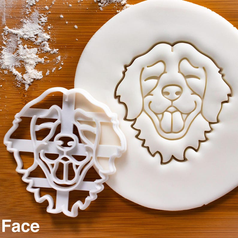 Golden Retriever Cookie Cutter (Full-Body): Dog Treat Mold Face