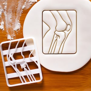 X-Ray Knee Bone Cookie Cutter – Human Anatomy, Skeleton, Medical Theme Baking