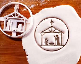 Nativity Scene Cookie Cutter: Holy Night Christmas Baking