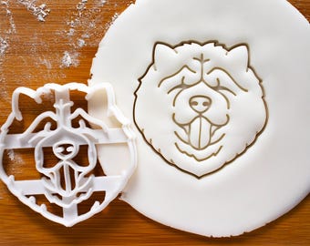 Foremka do ciastek Chow Chow (twarz): forma do pieczenia przysmaków dla psów