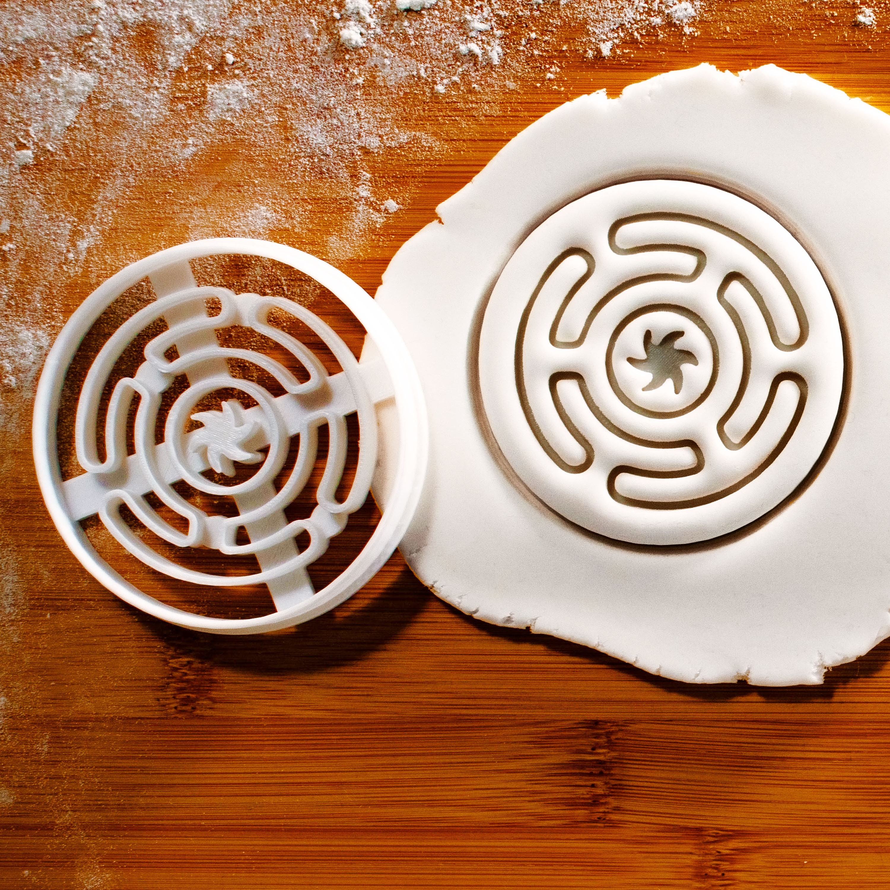 Hecates Wheel Cookie Cutter - Bake Mystical Biscuits with Ancient Goddess Symbolism