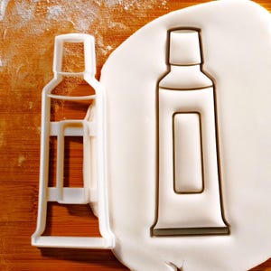Toothpaste Cookie Cutter - Dental Delight Baking Tool, toothbrush