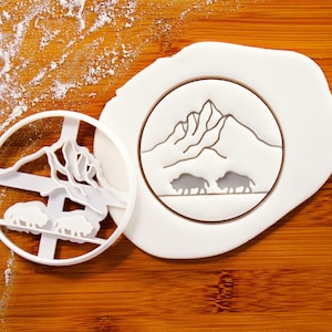 Bizons in Great Plains Cookie Cutter - Boreal Forest Party