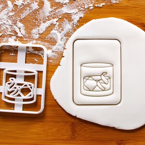 Old Fashioned cookie cutter - Bake cocktail drinks biscuit treats for summer party