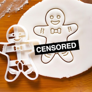 MATURE - Reifer Lebkuchenmann Ausstechförmchen | Kekse Ausstecher | einzigartiger frecher Gentleman