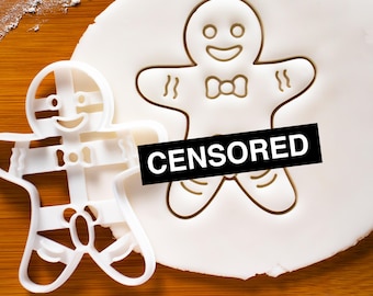 MATURE - Oudere Gingerbread Man-koekjesvormpjes | koekjesvormer | unieke ondeugende heer