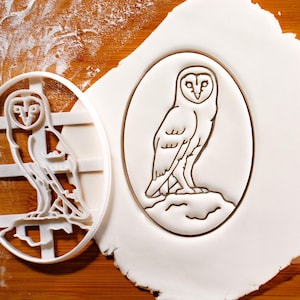 Barn Owl cookie cutter - Wise and Whimsical bird for Enchanting Woodland Theme Parties