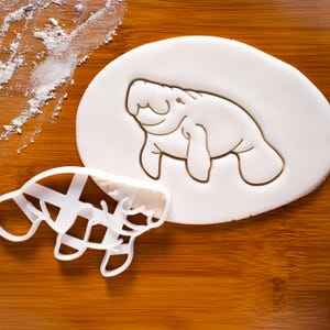 Emporte-pièce en forme de lamantin - Forme réaliste de vache de mer pour la faune et la flore océaniques