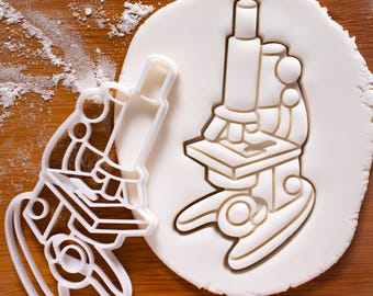 Microscope Cookie Cutter: Lab Equipment, Science Theme