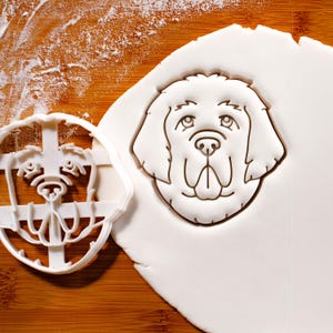 Newfoundland Cookie Cutter (Face): Dog Treats Mold