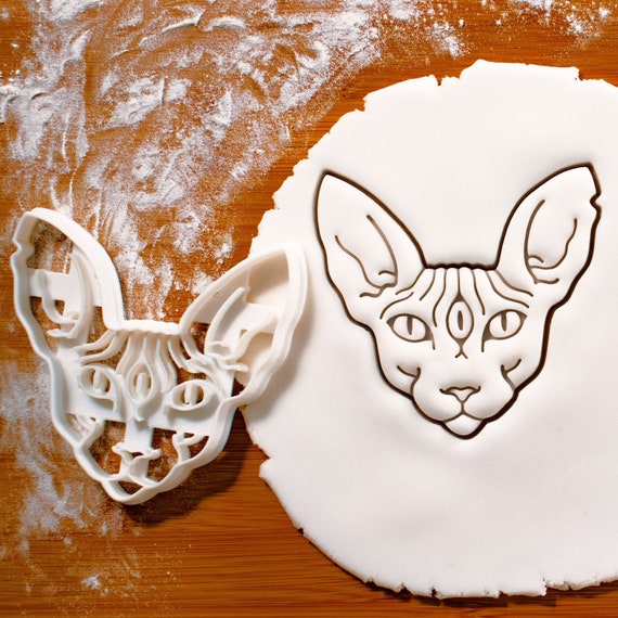 Gato Sphynx con cortador de galletas del Tercer Ojo cortadores de galletas 3 ojos tres gatos gatitos sin pelo illuminati albanil Masonic Providence Dios Simbolo Etsy Espana