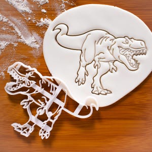 T-Rex Dinosaur cookie cutter | Bakerlogy biscuit cutters Tyrannosaurus rex dinosaurs