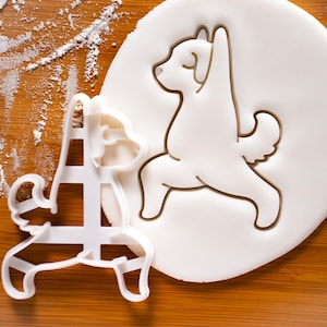 Yoga Dog Cookie Cutter: Warrior Pose 1, Puppy Treats & Canine Baking