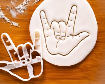 I Love You Hand Sign Cookie Cutter: Valentine's Day Baking, Wedding Favor