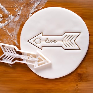Liebespfeil Cookie Cutter - Romantisches Backwerkzeug für Valentinstag oder Hochzeitsgeschenke