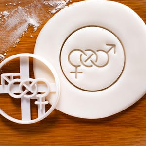 Emporte-pièce symbole bisexuel : fierté LGBT