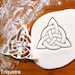 Triquetra Celtic Knot cookie cutter | biscuit cutters Icovellavna knots insular art patterns Vesica piscis symbol Celts Gaelic Pagan luck 