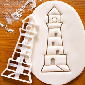 Lighthouse Cookie Cutter: kust nautisch ontwerp, strandfeest en Sailor Bon Voyage-cadeau
