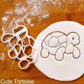 Tagliabiscotti In Acciaio Inox A Forma Di Tartaruga - Stampino Per Biscotti, Pasta, Fimo - Per Feste A Tema Animali, Compleanni E Decorazioni