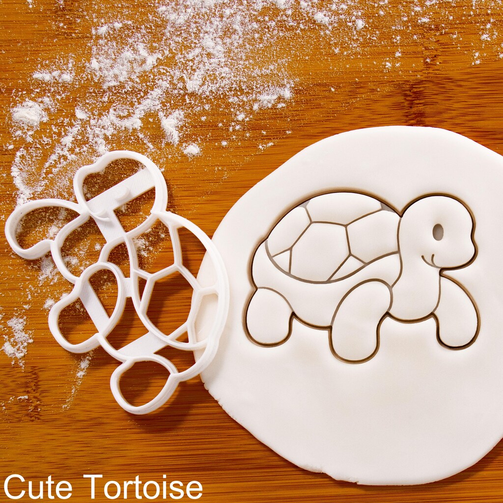 Tagliabiscotti In Acciaio Inox A Forma Di Tartaruga - Stampino Per Biscotti, Pasta, Fimo - Per Feste A Tema Animali, Compleanni E Decorazioni