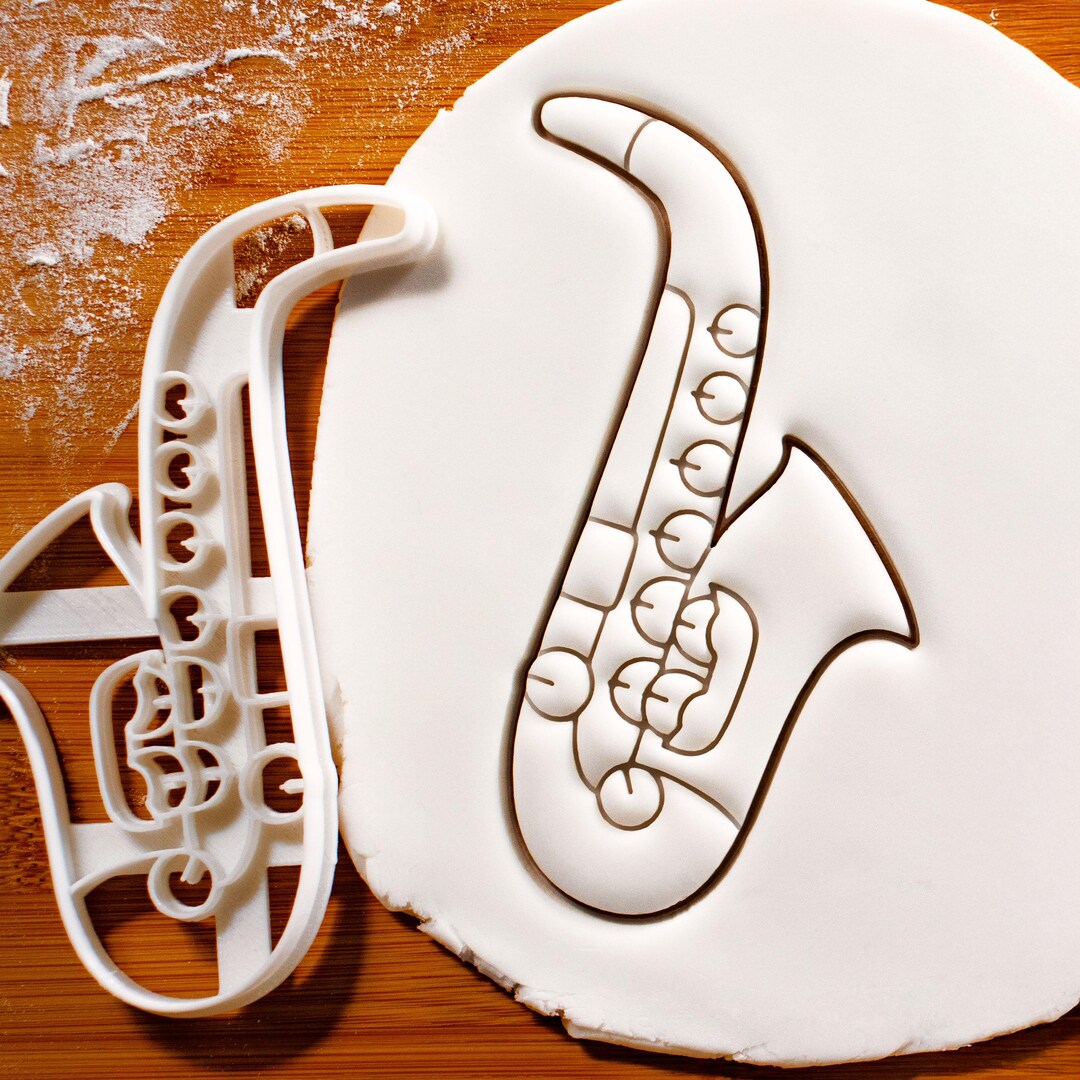 Saxophone Cookie Cutter: Jazz Music Instrument for Musicians & Party ...