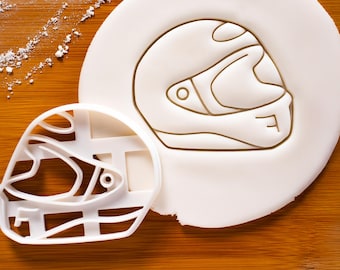 Motorbike Helmet cookie cutter - Motorcycle Riders themed Birthday Party