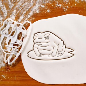 Chillax Toad Cookie Cutter: Whimsical Forest Party Treat