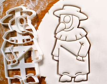 Cortador de biscoitos do Doutor da Peste: confeitaria de Halloween e guloseimas de quarentena
